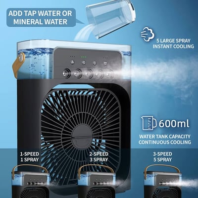 3 in 1 Air Cooler Humidifier Portable