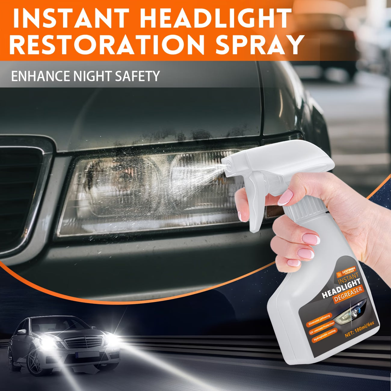 LuminaLens - Car Headlight Restoration Cream
