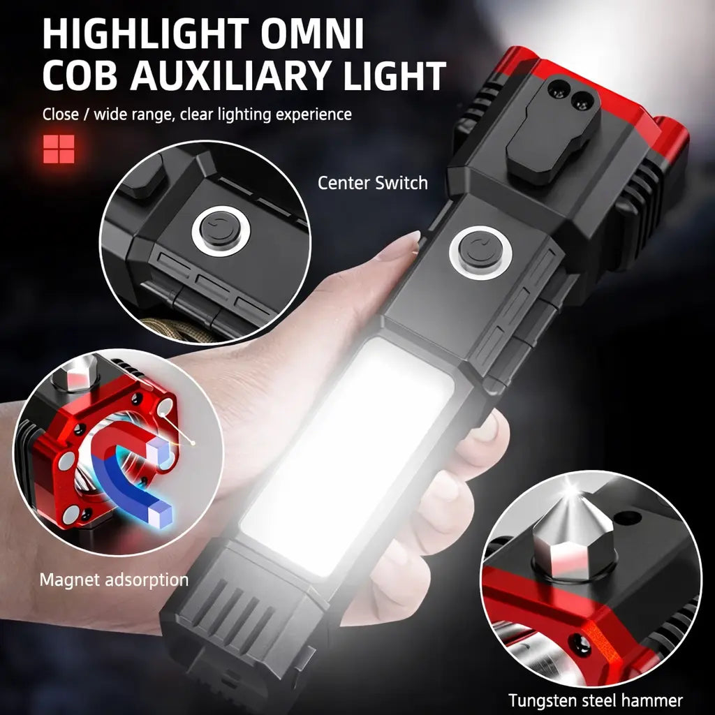 4-in-1 Tactical Flashlight with Integrated Powerbank urb-x-gear