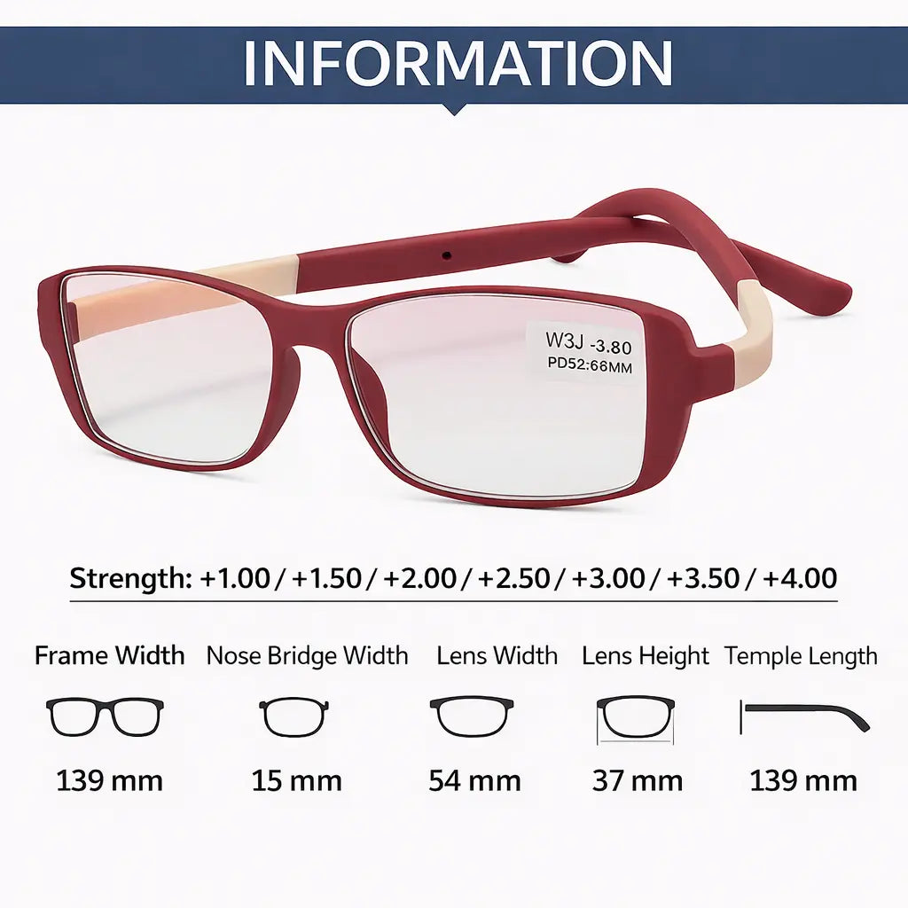 VOXY 3-in-1 Dual-Focus Reading Glasses urb-x-gear