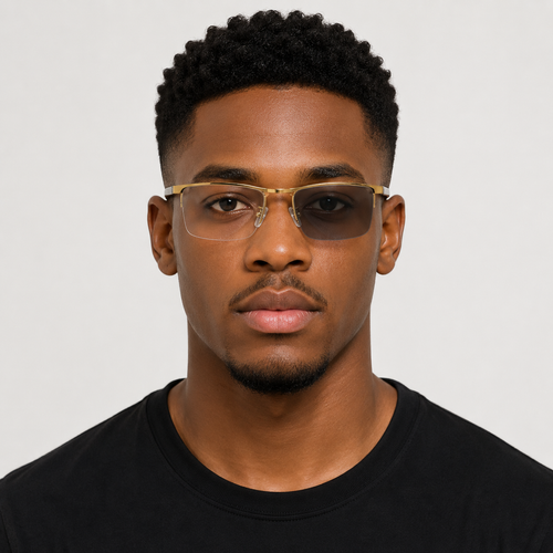 Gold Smart Glasses with Blue Light Filter