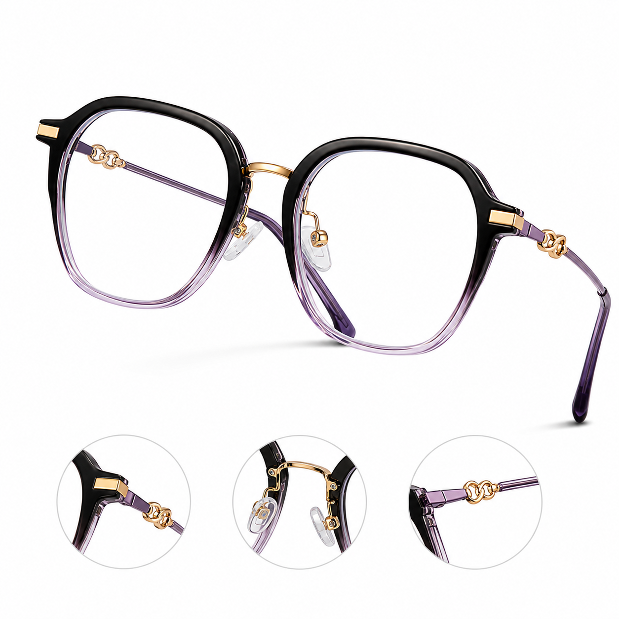 NEW SQUARE FRAME YOUNG FASHION PRESBYOPIA GLASSES