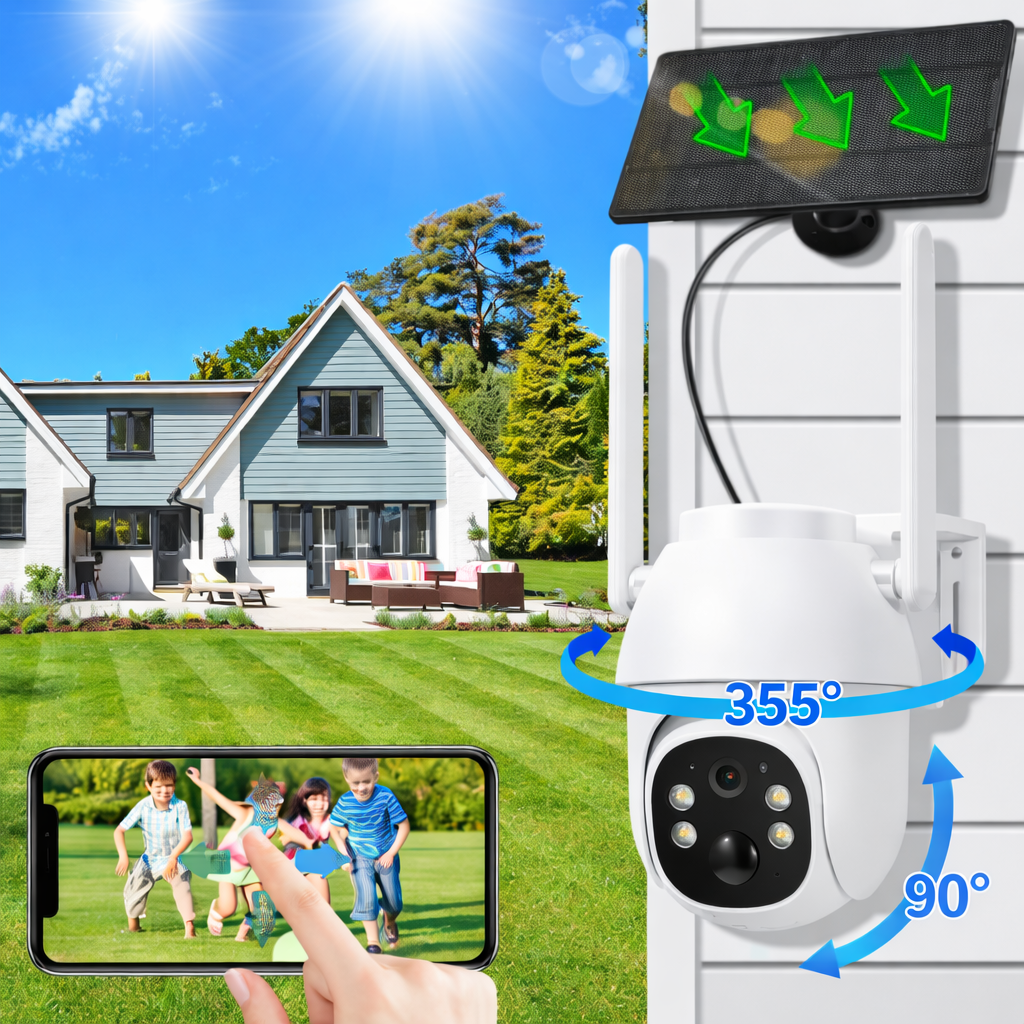 Energy Vision 4K Solar Camera - 100% Loadshedding Proof