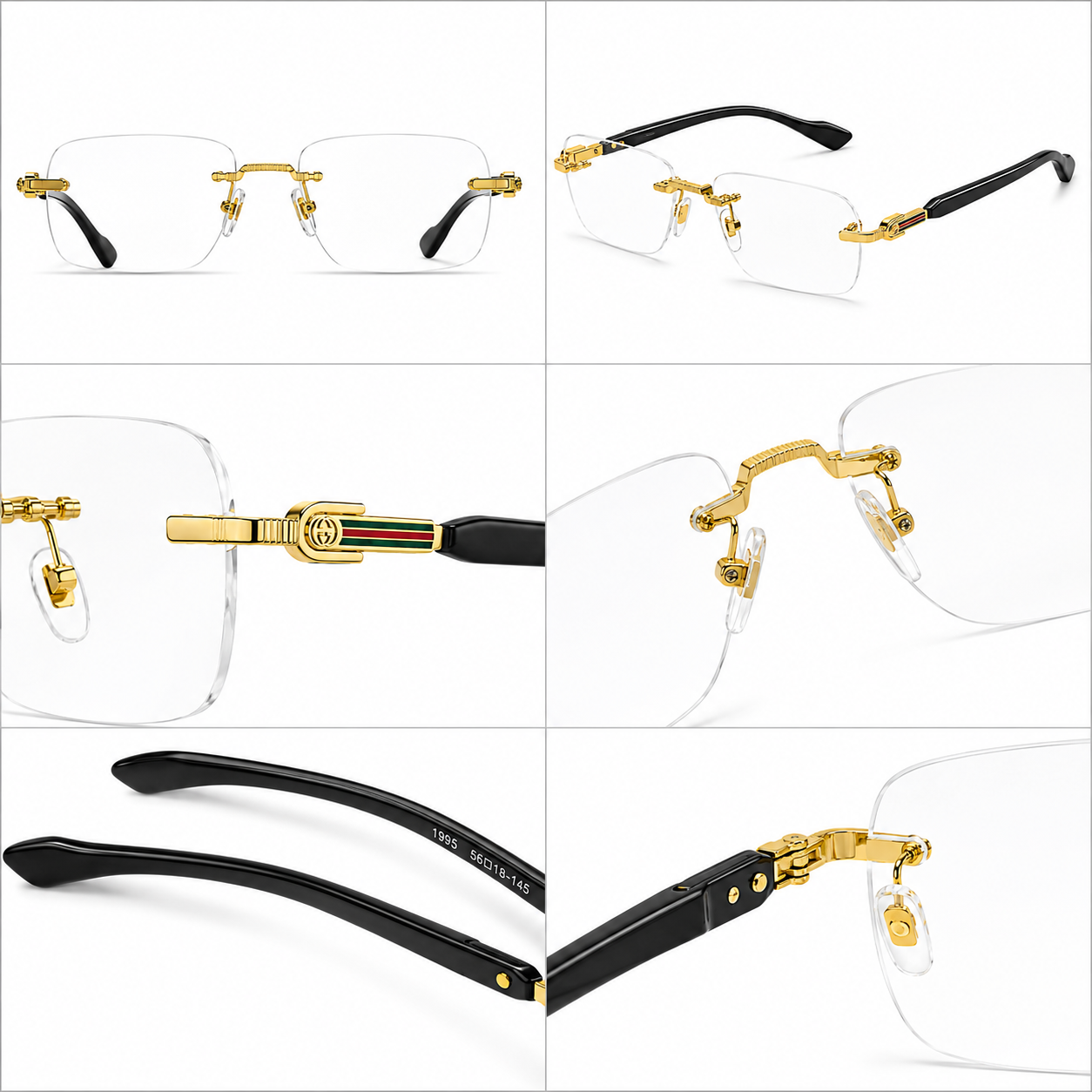 Prestige Rimless - Eyeglasses Rimless Rectangle Shape