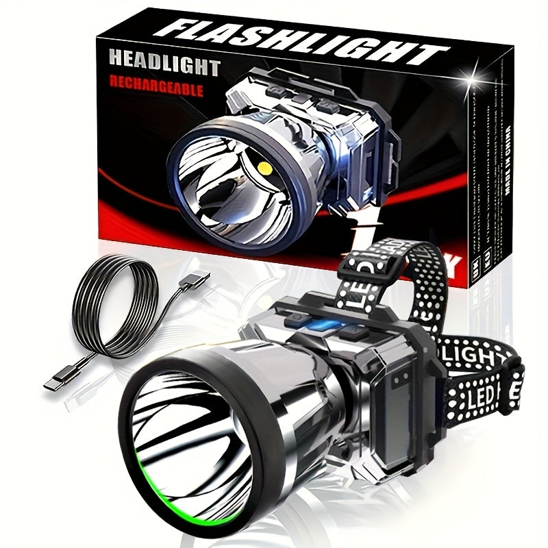 Super Bright C-Type Rechargeable Headlamp