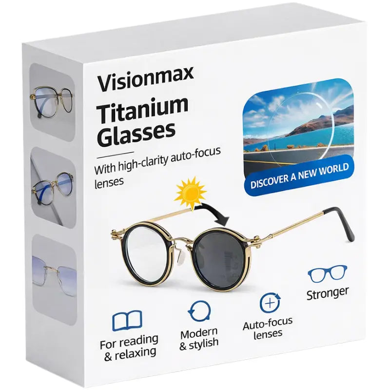 VisionMax Titanium Glasses — Blue Light Filter urb-x-gear