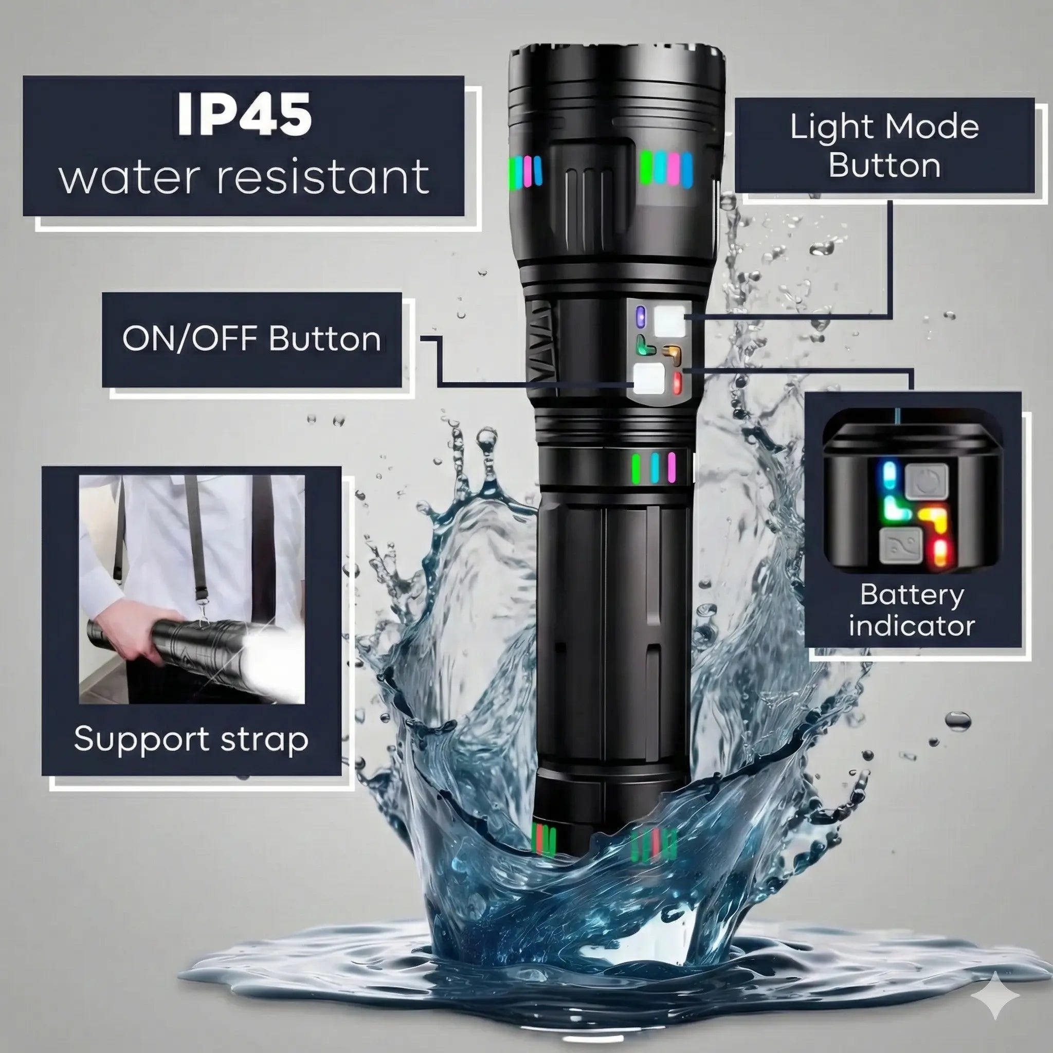 Titanium Pro Ultra Laser — The World's Most Powerful Tactical Torch! urb-x-gear