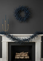 Burst of Blue Holiday Berry Garland - 72"