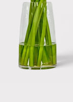 Orange Artificial Calla Lily Arrangement in Glass Vase - 30"
