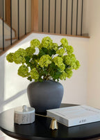 SAVE - Faux Flowers Snowball Flower Stem in Green - 43.5"