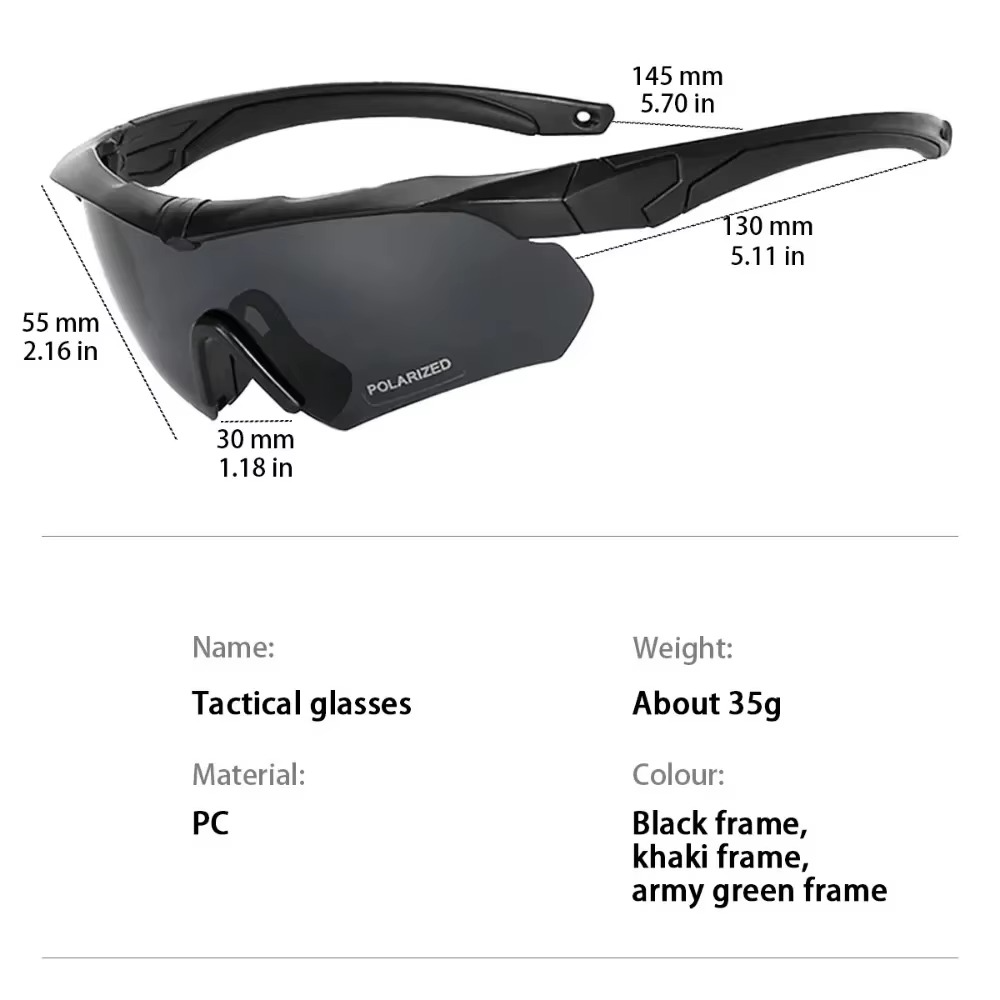 Military Tactical Windproof Glasses