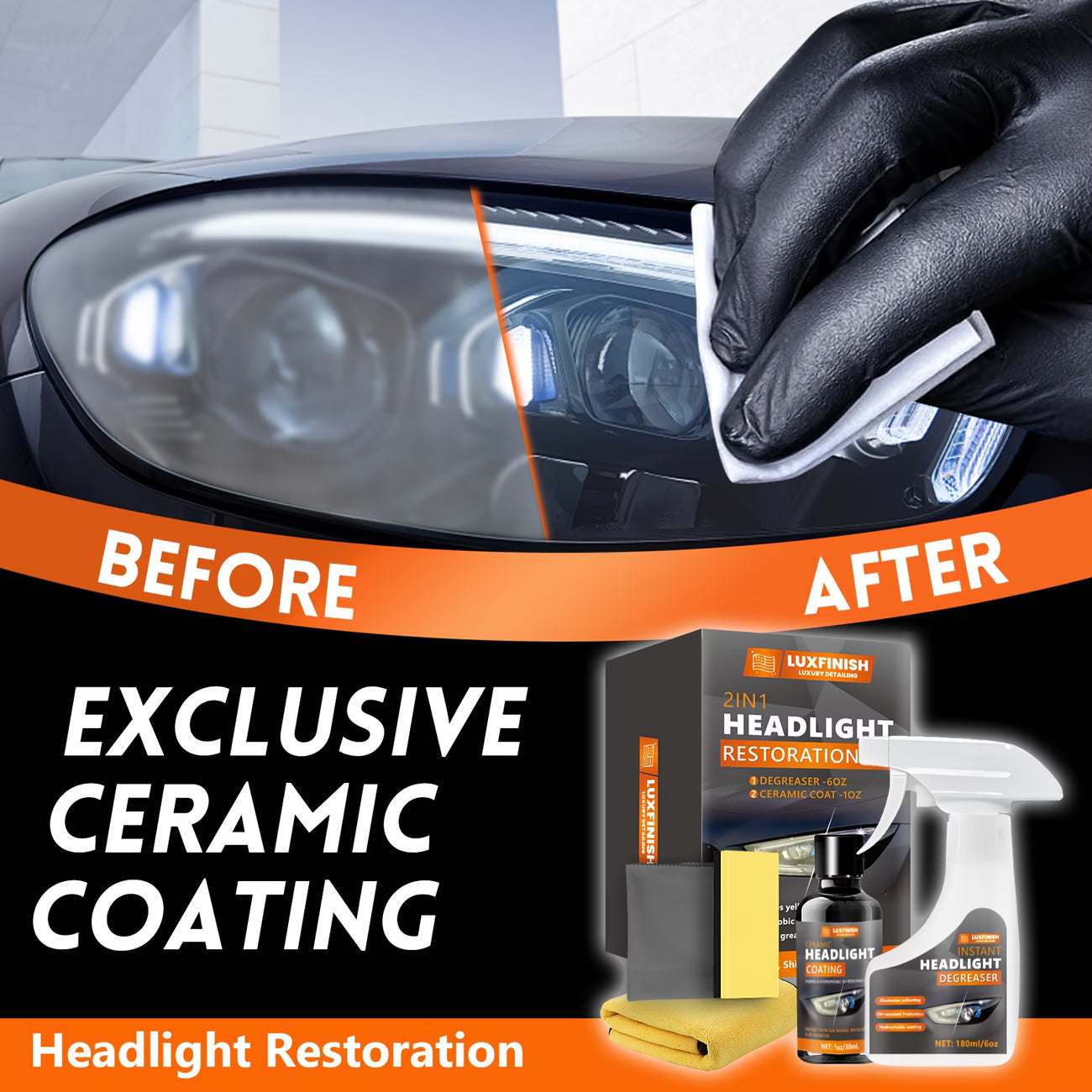 LuminaLens - Car Headlight Restoration Cream